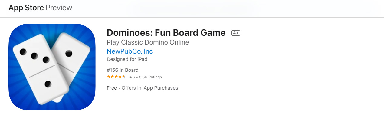 Dominó: Jogo Clássico na App Store